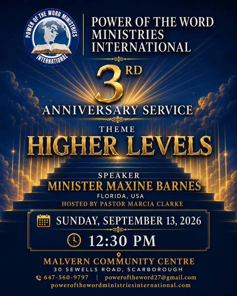 "Higher Levels" 3rd Anniversary Service