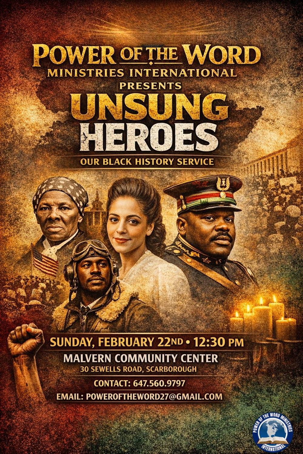Unsung Heroes - Sunday February 22, 2026